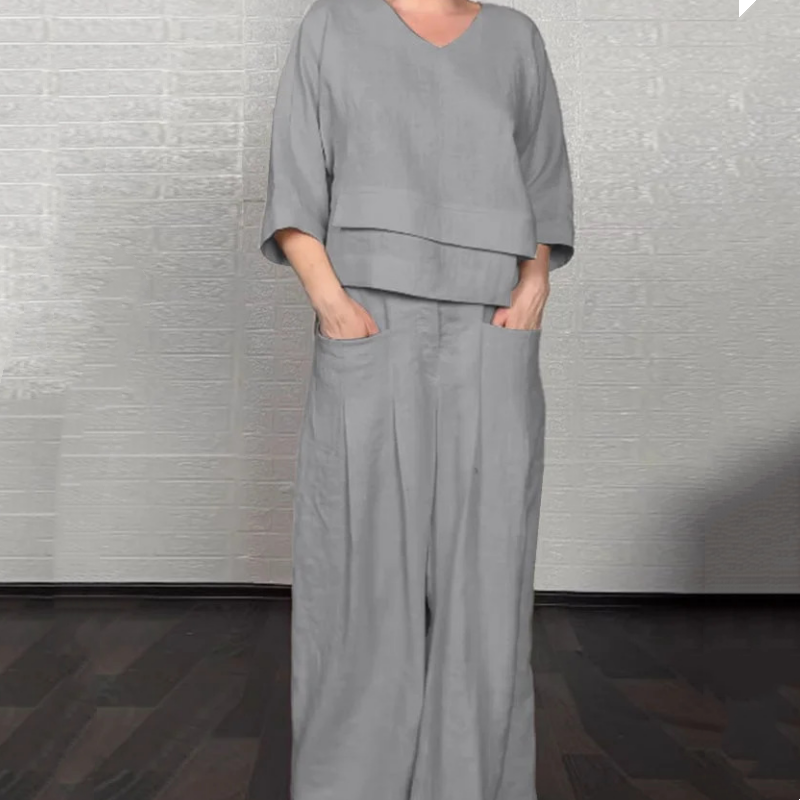 VALENTINA | Set 2 Pezzi con Vestibilità Rilassata e Stile Minimal per Tutti i Giorni